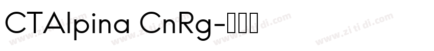 CTAlpina CnRg字体转换